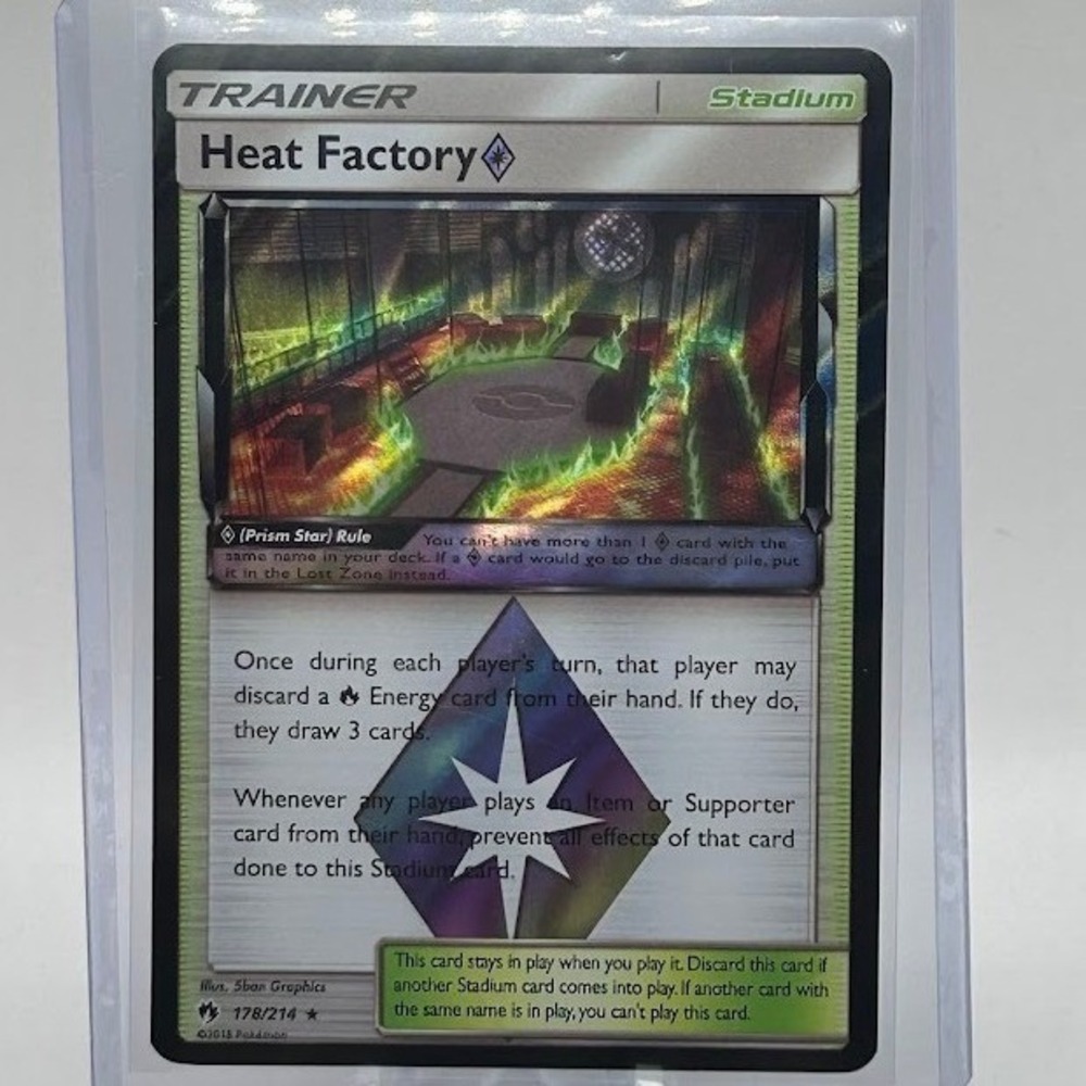 Heat Factory Prism Star 2018 Pokemon 178/214 Lost Thunder